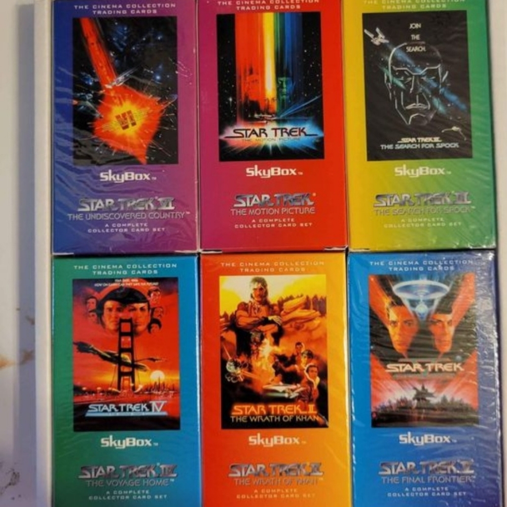 Star Trek Skybox 6 pack of collection cards. BNIB. 1994 Production date